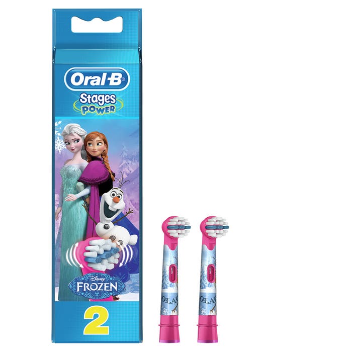 Oral-B Oral B Kids Brush Heads For Toothbrush Reine Des Neiges Frozen Disney x2