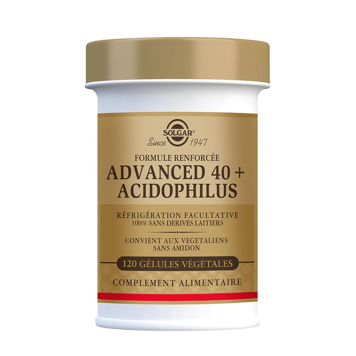 Advanced 40+ Acidophilus 120 Gelules Reinforced formula Solgar