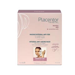 Placentor Végétal Integral Anti-ageing Mask Face & Neck 3 Sachets 3x35g