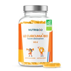 NUTRI&CO Highly absorbent Bioes turmeric Articulation and antioxidant 60 capsules