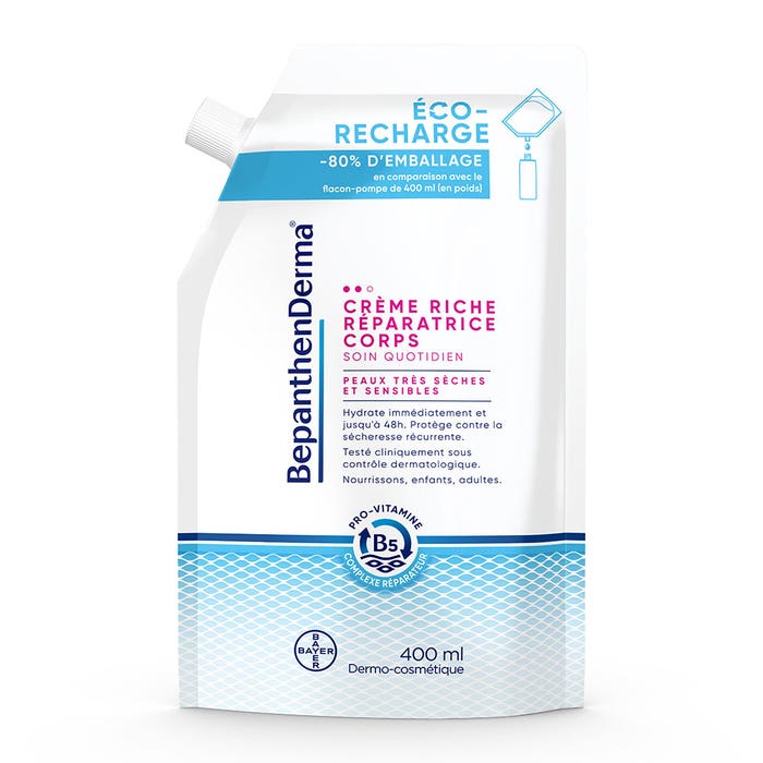 Bepanthen Derma Eco-Recharge Rich Body Repair Cream Very dry and sensitive skin 400ml
