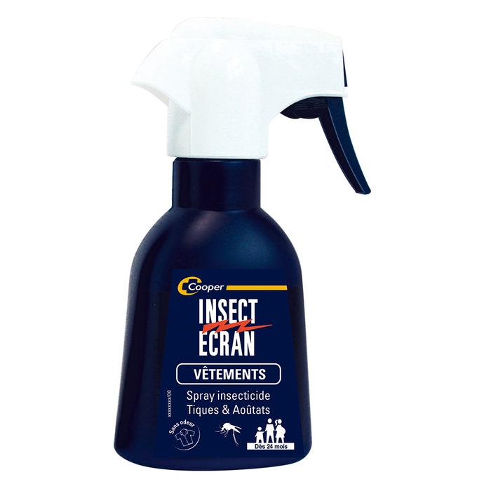 Insect Mosquito Tick And Chigger Repellent Spray For Clothes From 24 Months 200ml Insect Ecran