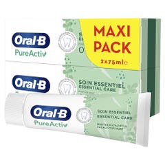 Oral-B PureActiv Essentiel Care Toothpaste 2x75ml