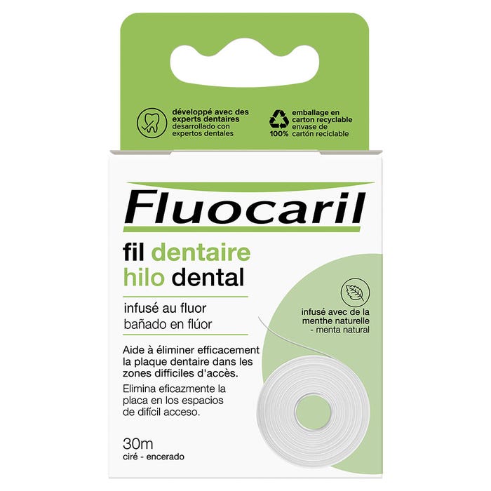 Fluoride-infused dental floss 30m Fluocaril