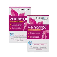 Granions Veinomix 2x60 Tablets Water Retention Veinous Comfort