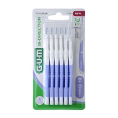 Gum Bi-Directional interdental brushes 0.6 mm x6