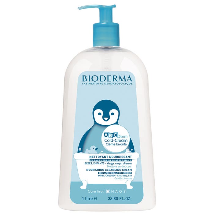 Bioderma Abcderm Baby and child wash cream old Cream Nourishing cleanser 1l