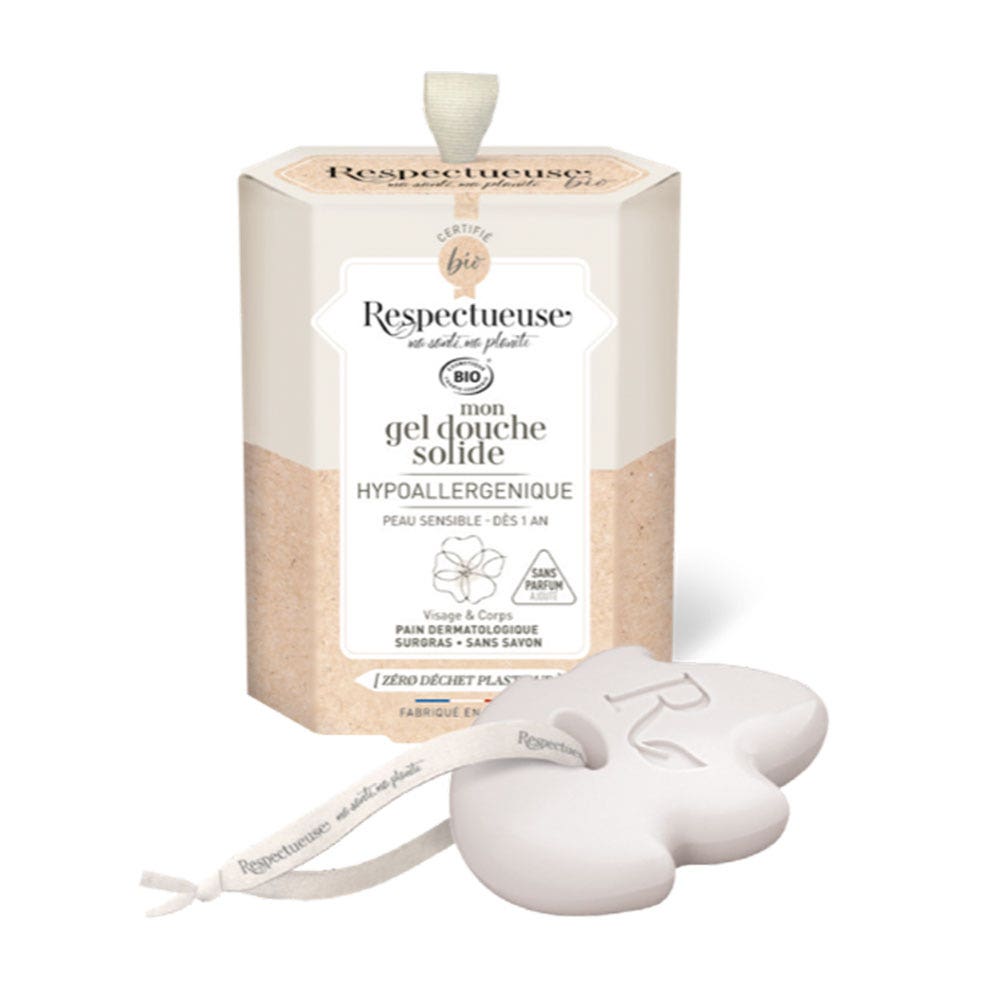 Respectueuse My Hypoallergenic Organic Solid Shower Gel 75g