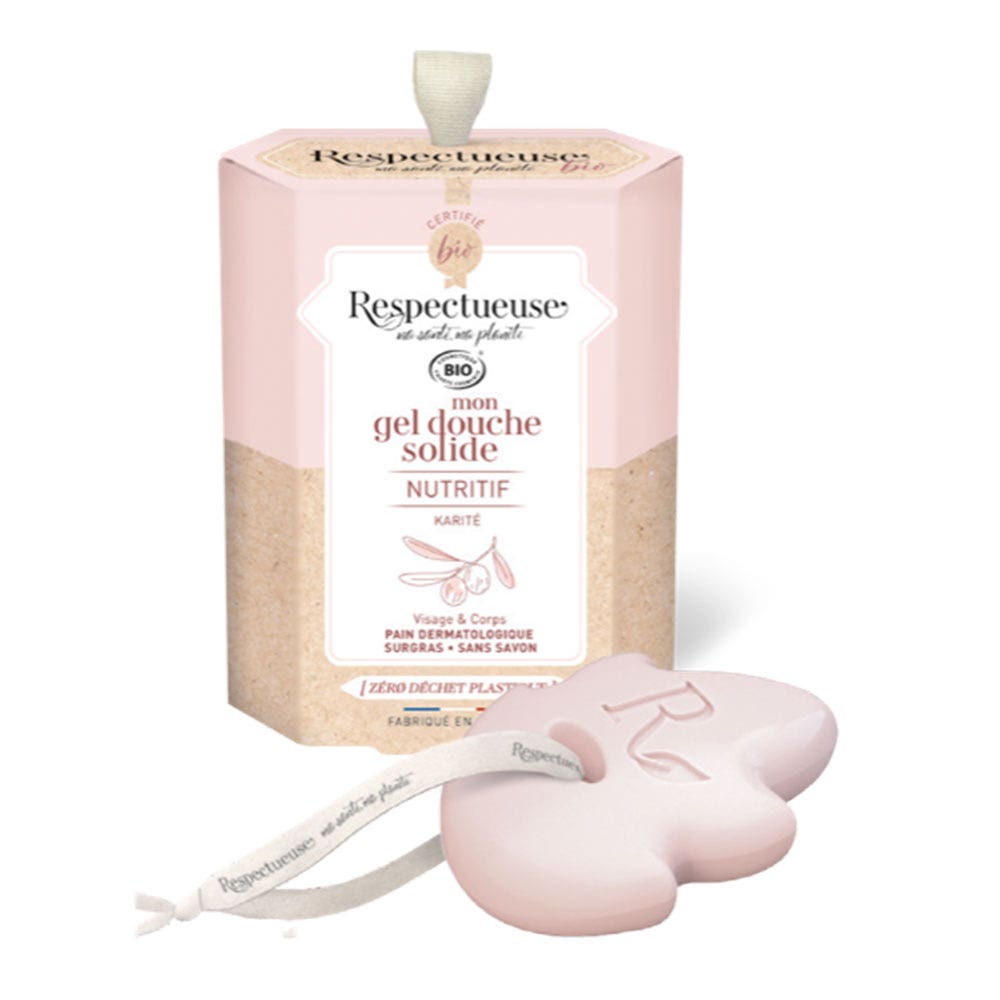 Respectueuse My Nourishing Organic Solid Shower Gel Perfumes Karité 75g