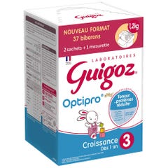 Guigoz Optipro 3 Growth from 1 year 2 x 600g sachets + 1 scoop