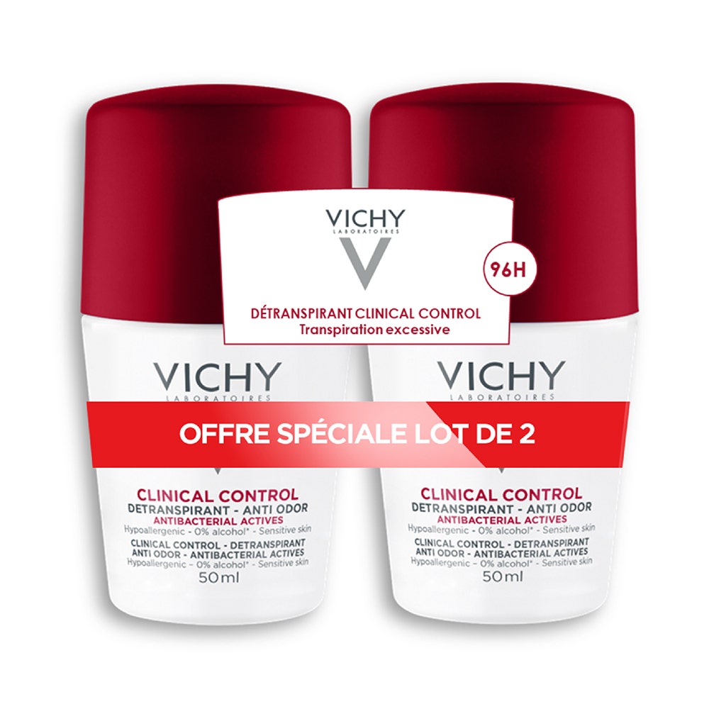 Vichy Deodorants 96h anti-odour anti-perspirant 2x50ml