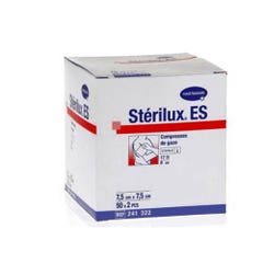 Hartmann Sterilux Sterile Non Woven Compresses 7.5x7.5cm 50 Sachets/2 Compresses Medicomp ES 50 Sachets De 2