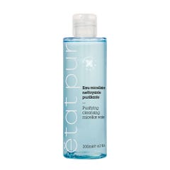 Etat Pur Nettoyants Purs Micellar Purifying Cleansing Water Face And Eyes Peaux Mixtes à Grasses 200ml