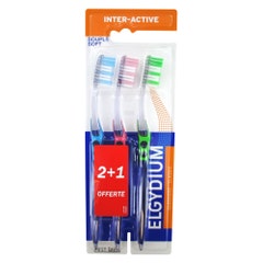Elgydium Trio Souple Inter-Active toothbrush