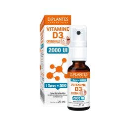 Vitamin D3 Original 2000 IU Spray 20ml D. Plantes