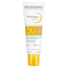 Max Tinted Cream Golden Spf 50+ Tube 40ml Photoderm Peaux sensibles sèches Bioderma