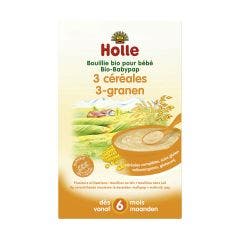Organic 3-grain porridge 250g From 6 months Holle Pural