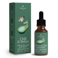 Broad Spectrum Avocado Oil 10% (in French) 1000mg CBD Delicure