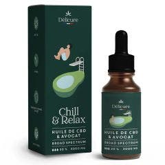 Broad Spectrum Avocado Oil 30% (in French) 3000mg CBD Delicure