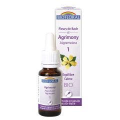 No. 1 Agrimony Organic Demeter Bach Flower Remedies Calm 25ml Biofloral