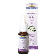 No. 15 Holly Organic Demeter Bach Flower Remedies Calm 25ml Biofloral