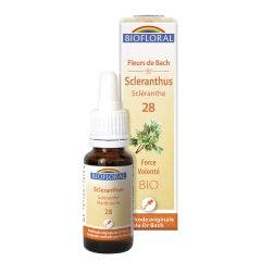 No. 28 Scleranthe Bio Demeter Bach Flower Power Volonte 25ml Biofloral