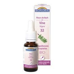 N°32 Organic Demeter Bach Flower Vines Altruism Tolérance 25ml Biofloral