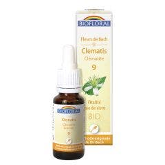 No 9 Clematis Bio Demeter Flower of Bach Vitalite Joie De Vivre 25ml Biofloral