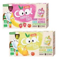 Cool Fruit &amp; Coco water bottles 12x85g From 3 Years Vitabio