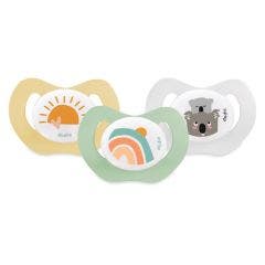 Physiological Silicone Pacifier With Ring 0-6 Months 0-6 Mois Dodie