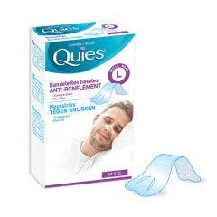 Anti-Snoring Nasal Strips Size L x24 Quies