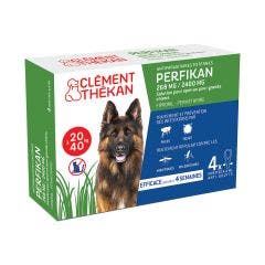 Clement Thekan Perfikan External Antiparasites Spot-on Big Dogs 20 To X4 Pipettes 40kg Clement-Thekan