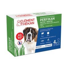 Clement Thekan Perfikan Pest Control Spot On Pipettes X 4 Dogs 40 To 60kg Clement-Thekan