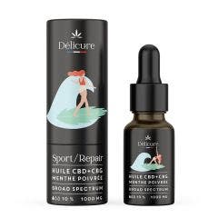 CBD CBG Oil Pains Sport and Repair 1000mg 10ml Delicure