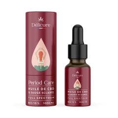 Period Oil, CBD Full spectrum 1000mg, clary sage, peppermint 10ml Delicure