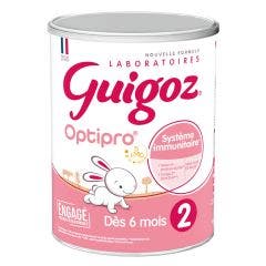 2 Baby Powder Milk 800g Optipro 6-12 Mois Guigoz