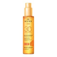 Sun Tanning Oil Spf30 Face And Body 150ml Sun Nuxe