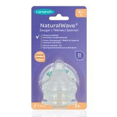 Natural Wave Slow Flow Teat X2 Lansinoh