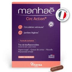 Venous Circulation 30 capsules Circ Action Manhaé