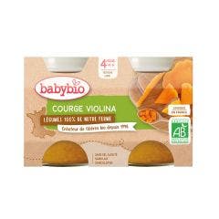 The 1st recipe for our organic baby food farms 2x130g Légumes 4 months and Plus Babybio