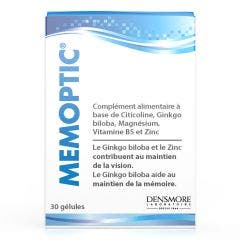 Memoptic Choline Ginko X 30 Tablets x 30 gélules Maintien de la Vision et Mémoire Densmore