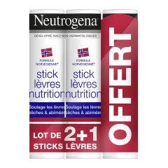 Lipstick 3x4.8g Formule Norvégienne Neutrogena