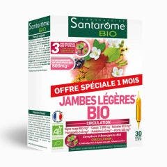 Bio Light Legs X 20 Phials + 10 Offered 300ml Favorise la circulation Santarome