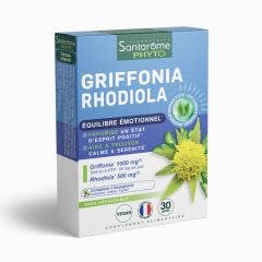 Griffonia Rhodiola 30 capsules Equilibre émotionnel Santarome