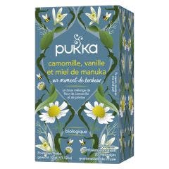 Relax Herbal Teas - Chamomile, Vanilla &amp; Manuka Honey x 20 sachets Pukka