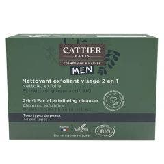 2 in 1 Exfoliating Cleanser - 85g Homme Solide Bioes Cattier