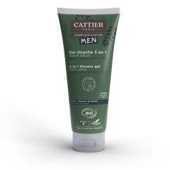 3 in 1 Shower Gel Bioes 200ml Homme Body, Hair &amp; Beard Cattier