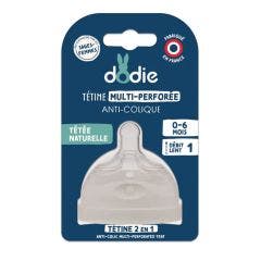 Anti-Colic Multi-Perforated Silicone Teat Dodie♦Anti-Colic Tétine Multi-Perforée Silicone Dodie