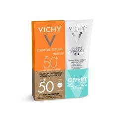 Dry Touch Emulsion SPF50+ 50ml + Free 3-in-1 Cleansing Milk Capital Soleil Vichy
