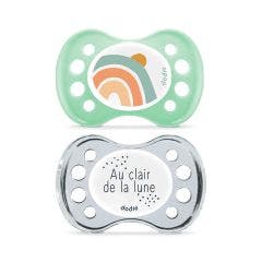 Sucette Anatomique Jour et Nuit x2 0 to 6 months Dodie